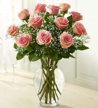 Rose Elegance Premium Long Pink Stem Roses