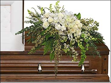 Garden Elegance Casket Spray