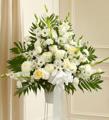 White Sympathy Standing Basket