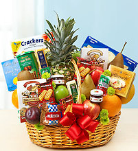 Super Deluxe Fruit and Gourmet Basket